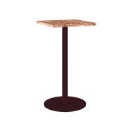 Burgundy Halo Bar Table